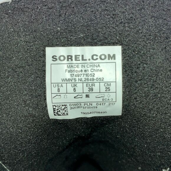 Sorel Womens Caribou Slim Quarry Grey NL 2649-052 Size 8 US Boots - Picture 10 of 12